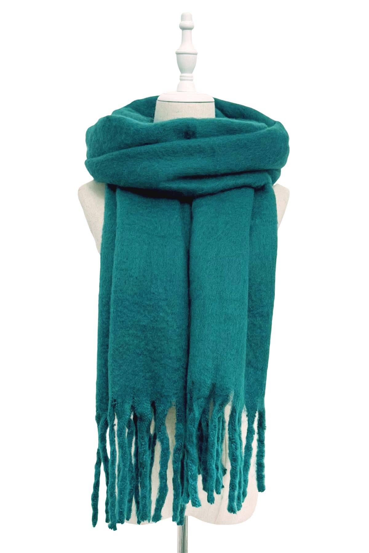 Fashion Scarf World - Vendita all'ingrosso Sciarpa - Donna - Sciarpa a scialle con nappe in morbida coperta semplice37