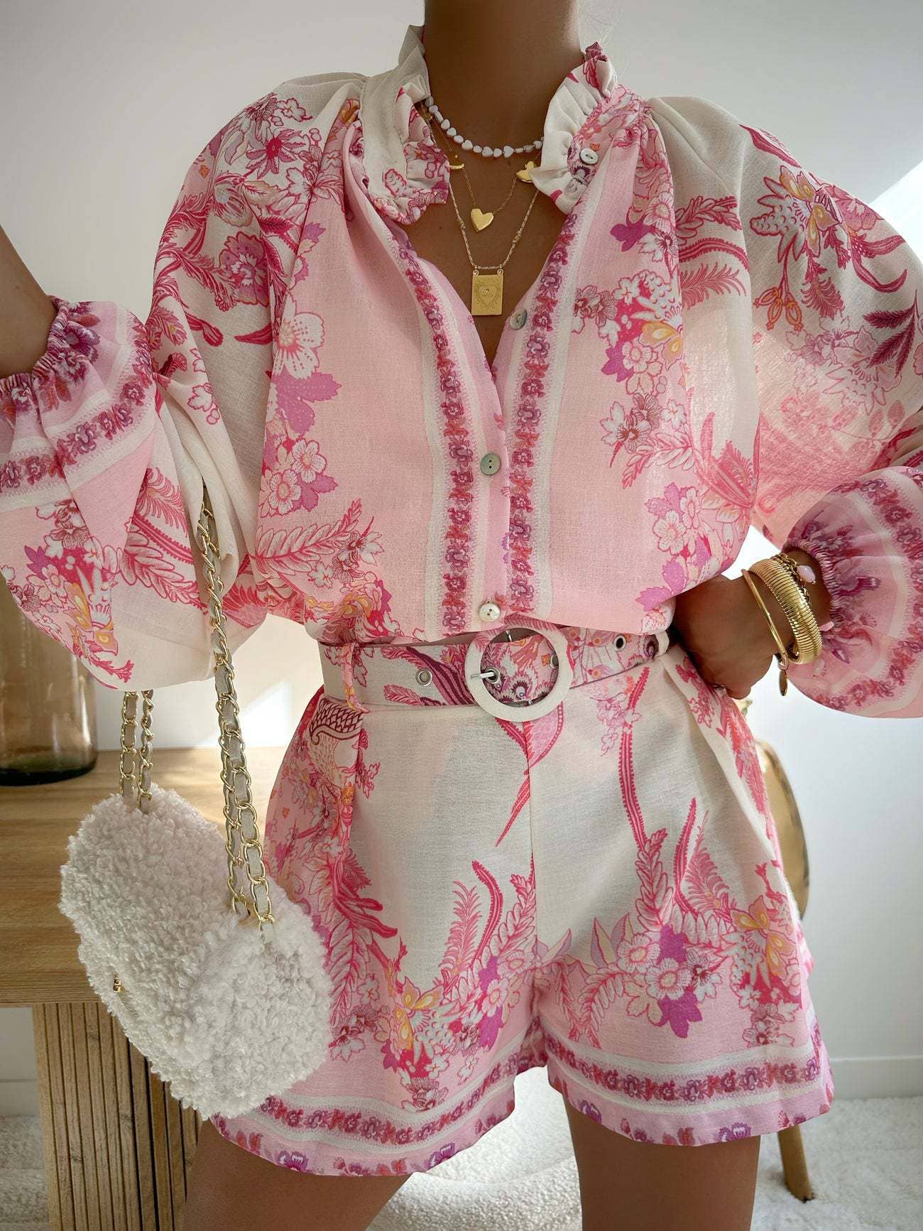 Marayn – wholesale Top & short set (NOT loungewear) – Women’s – 2025 NEW Chic Global Style Linen Sets Shorts  Shirts0