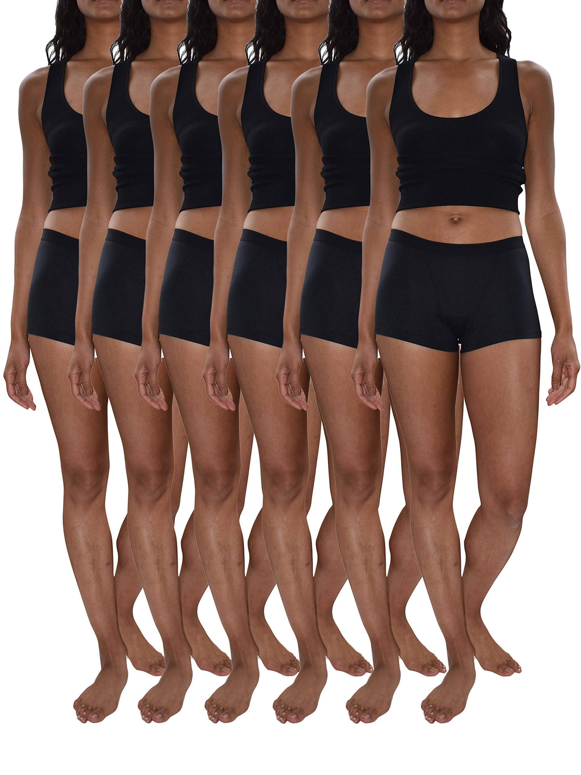 I-Wear Brands - Wholesale Ondergoed - Dames - 6-pack moderne korte boxerbroek voor dames9