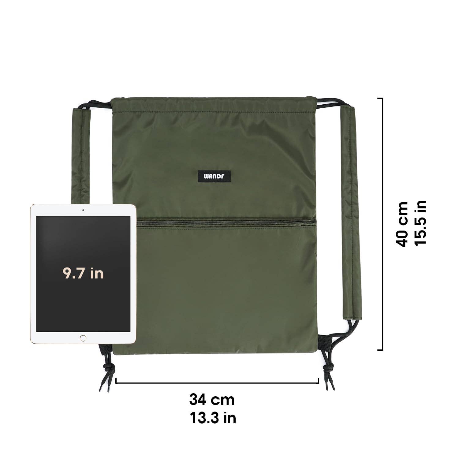 wandf - Wholesale Tas met trekkoord - Uniseks - Sportieve rugzak met trekkoord en dubbele schouderpads49