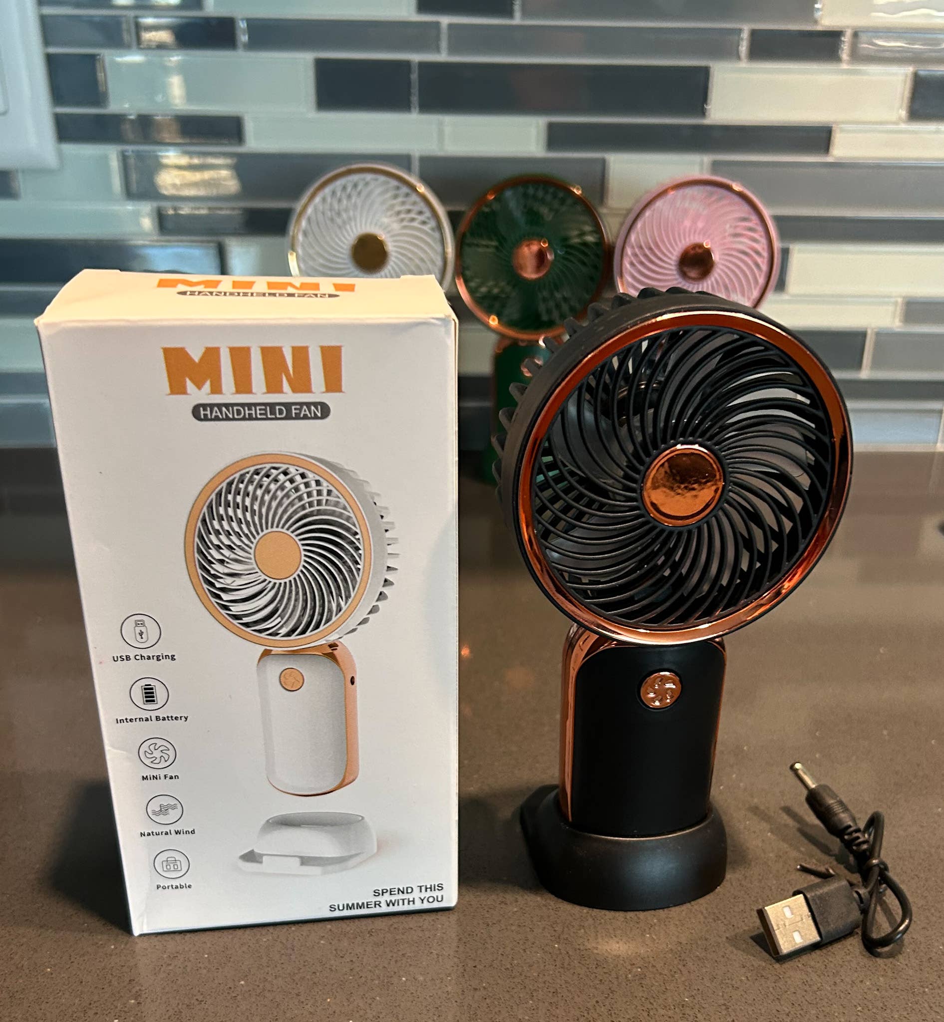 JILLIAN INK LLC - Wholesale Handheld Electric Fan - Rechargeable Handheld Fan3