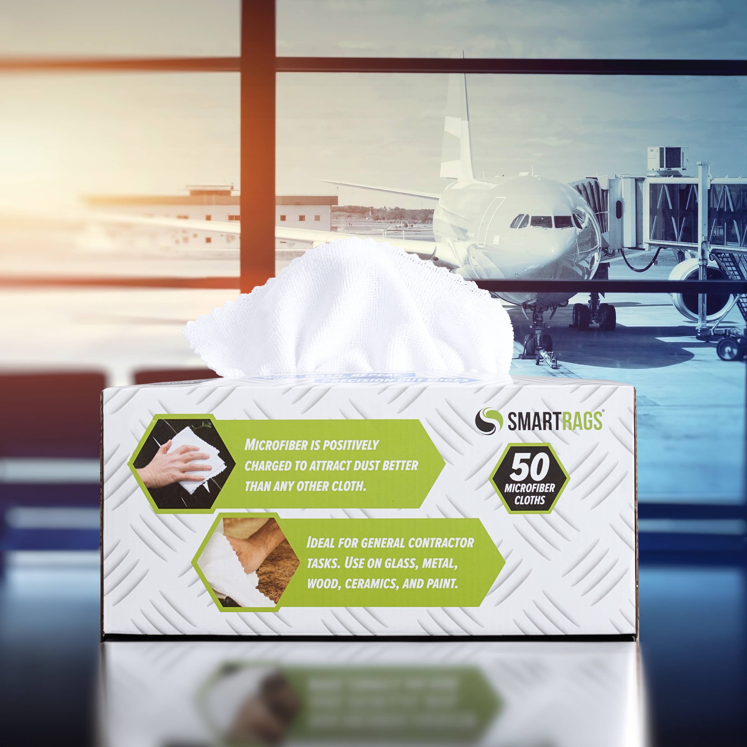 Arkwright Home - Wholesale Cleaning Cloth - Microfiber Smart Rag Cleaning Cloths (Box of 50) 12x1219