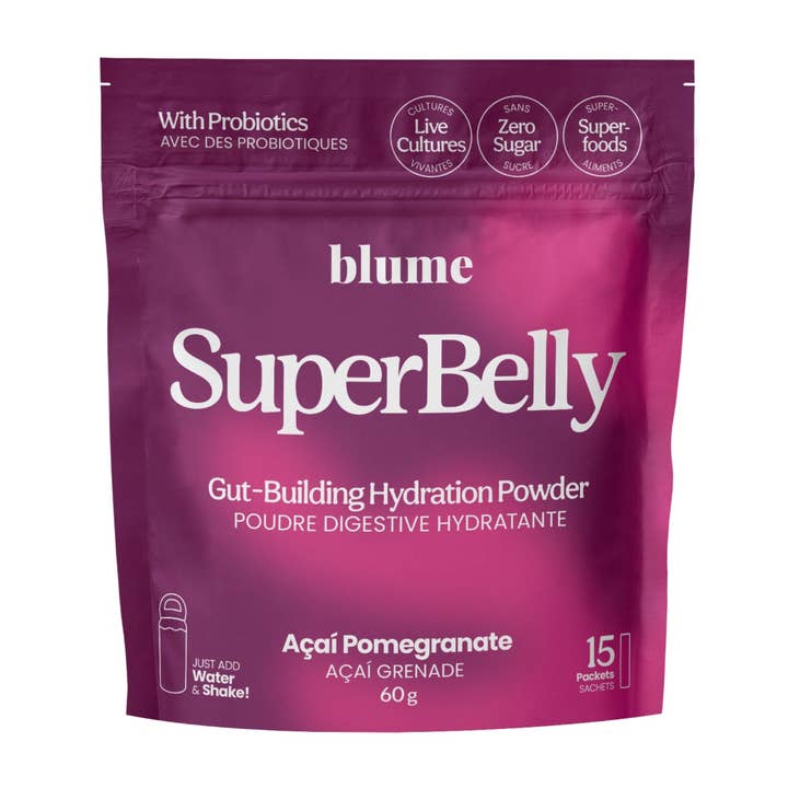 Blume - Vente Boisson diététique en poudre - SuperBelly Açaï Grenade3