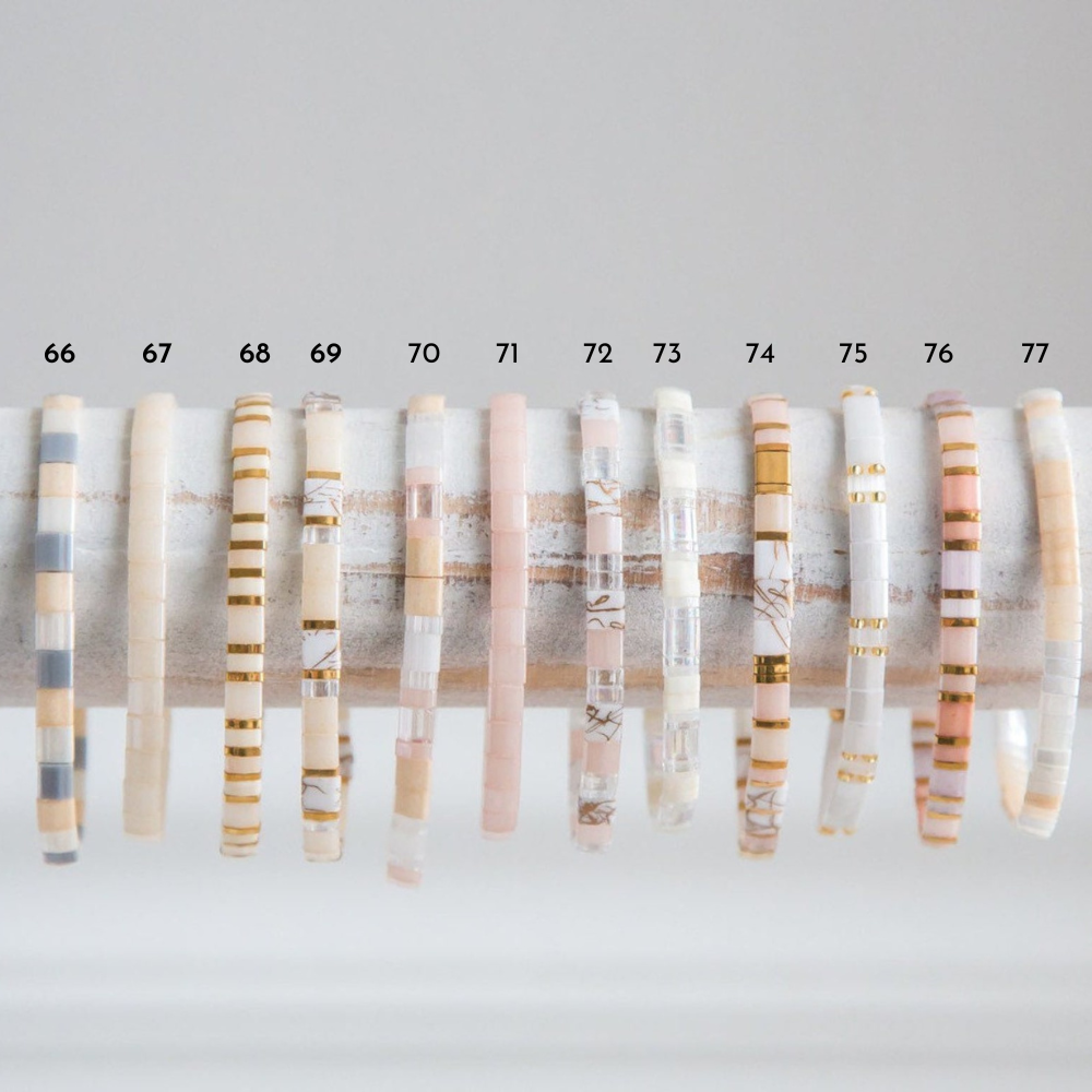 Mack & Rex - Wholesale Beaded Bracelet - NEUTRAL - Tila Bead Bracelets1