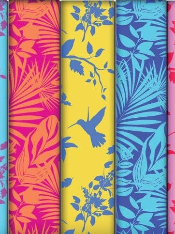 Eco-friendly Birds Blooms FSC™ roll wrap paper (12) Spring for wholesale by The Unique Paper Company