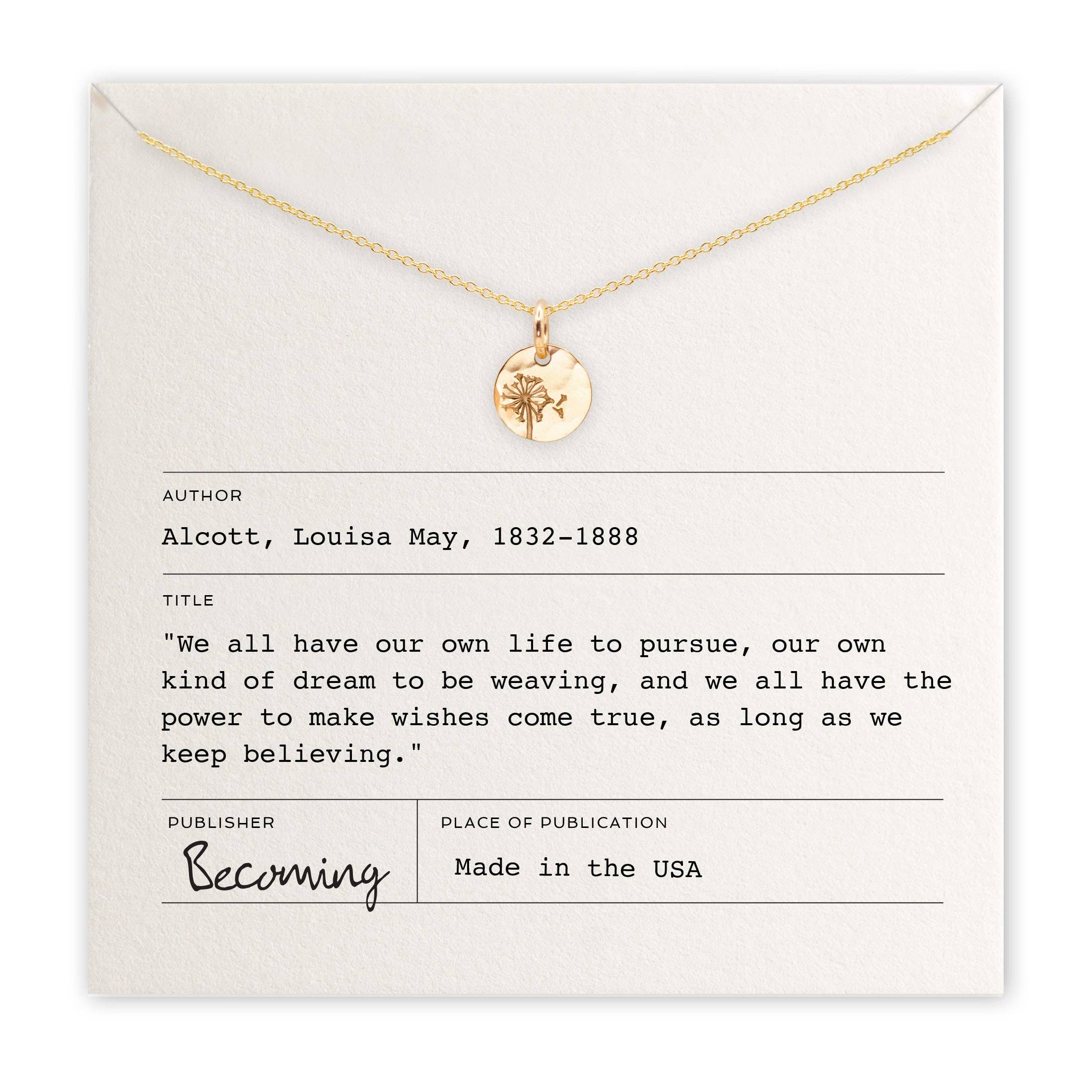 Becoming Jewelry - Wholesale Pendant/Charm Necklace - Dandelion Wishes Necklace1