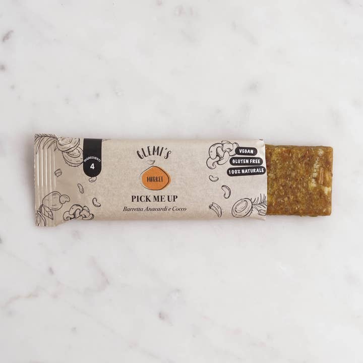PICK ME UP - CASHEW AND COCONUT ENERGY BAR for wholesale by Clemi's Market