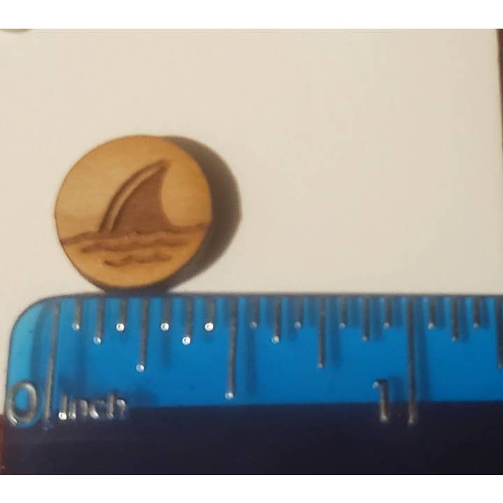 Shark Bitten - Wholesale Stud/Post Earrings - Shark Fin Earrings1