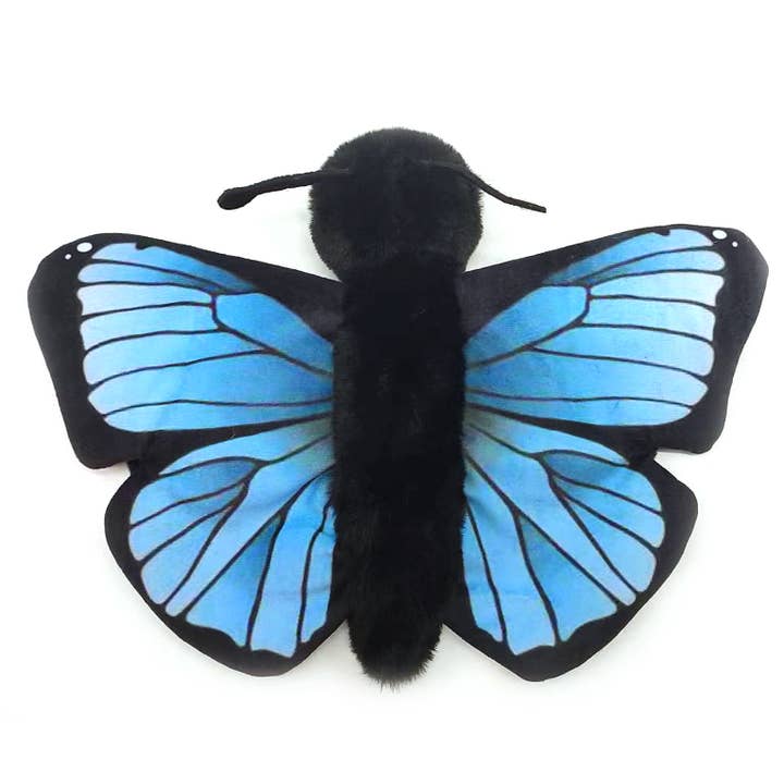 Slap bracelet Monarch Butterfly Blue 9"  Slapstix for wholesale by The Petting Zoo