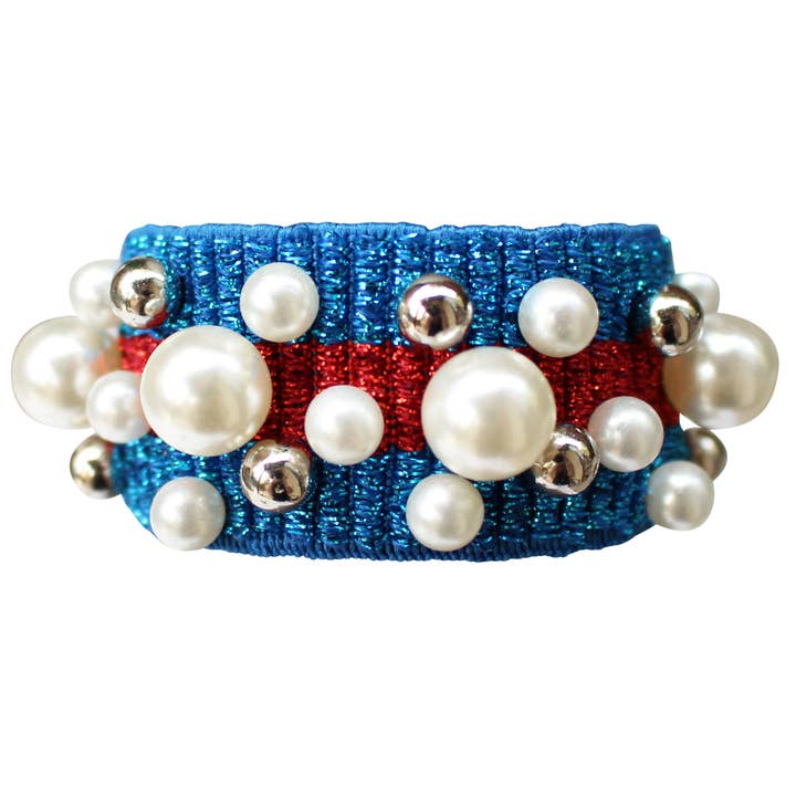 Gemelli – Engroshandel Hårbånd - Dame – Perle Stud Hair Tie