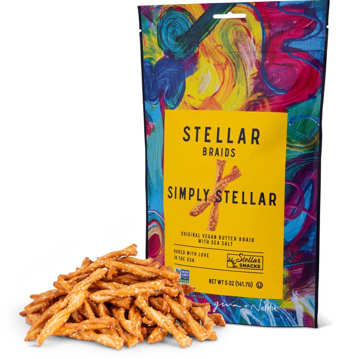 Stellar Snacks - Wholesale Pretzels - Stellar Pretzel Braids - Simply Stellar - 5oz