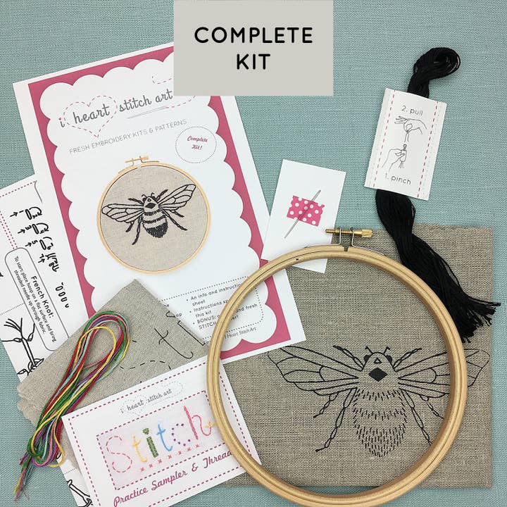 I Heart Stitch Art - Vente Accessoire de broderie/point de croix - Kit de broderie abeille2