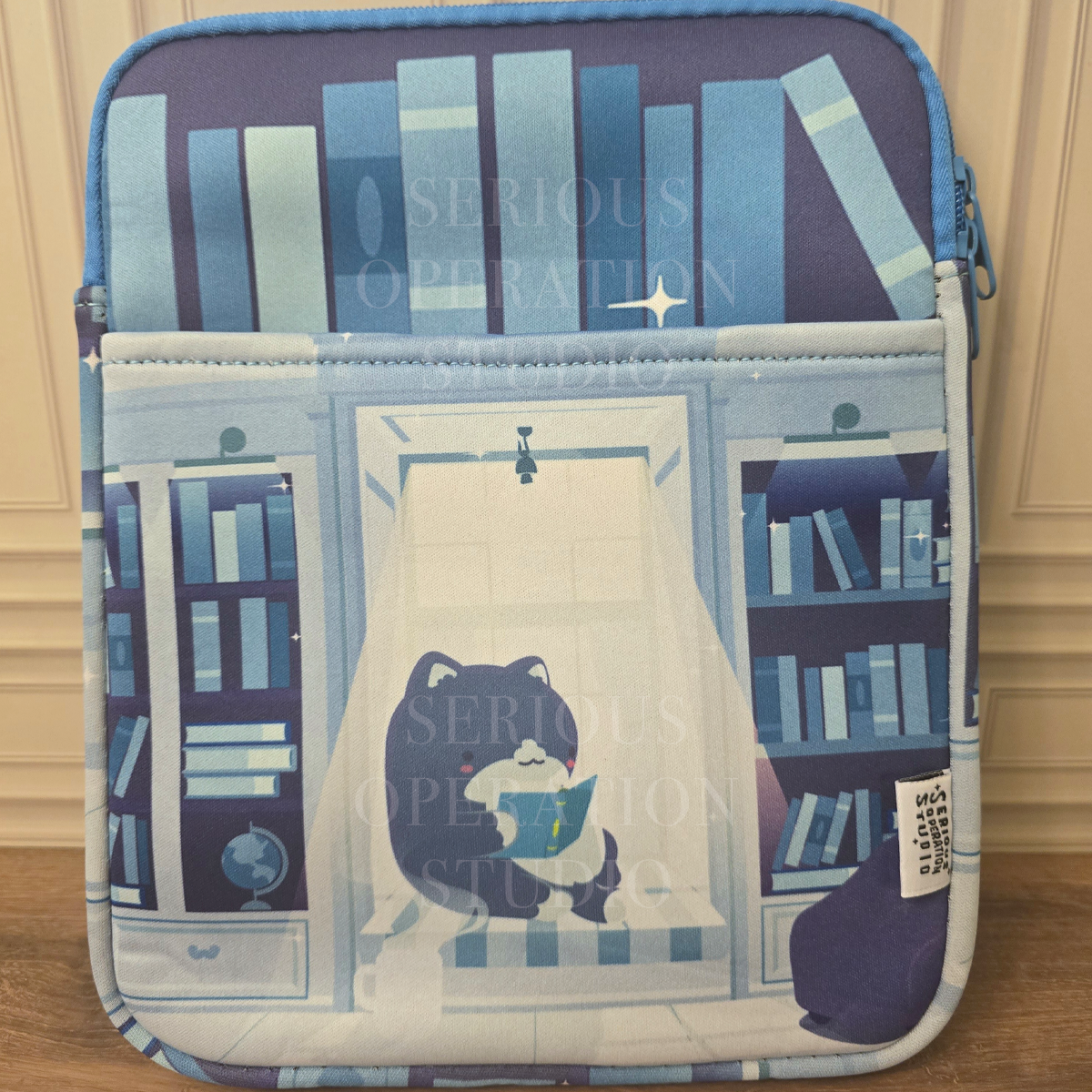 SeriousOperationStudio - Wholesale Book Holder - Cozy Nook Series Book+Tech Sleeve w/ Zipper & Front Pocket5