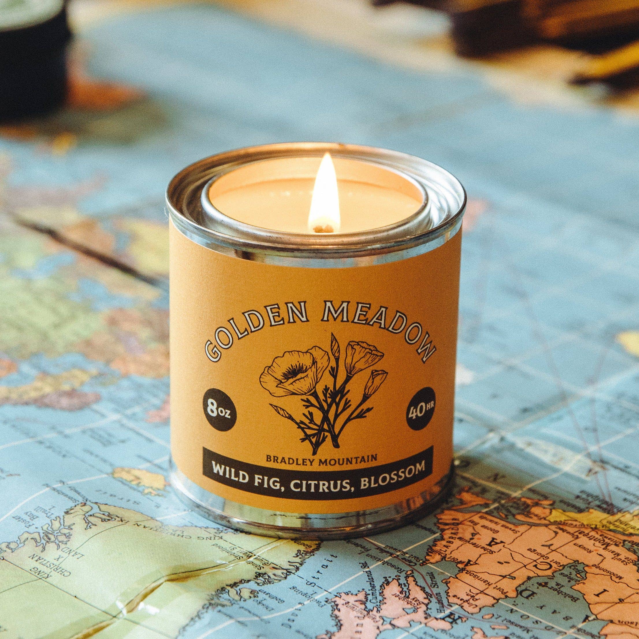 Bradley Mountain - Wholesale Travel Candles - Golden Meadow Travel Candle2