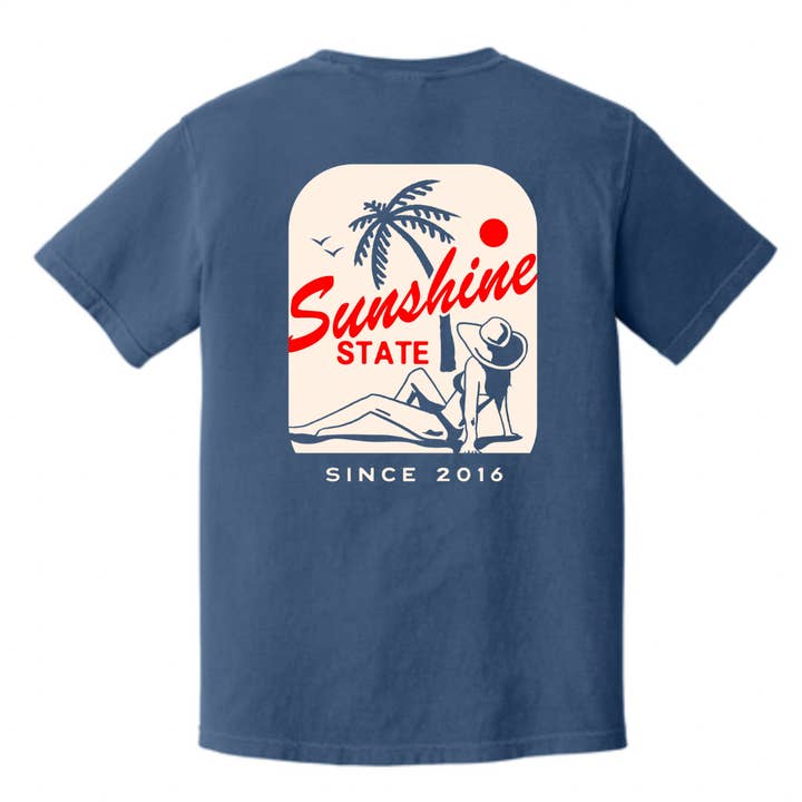 Coastal Retro tee for wholesale by Sunshine State Goods