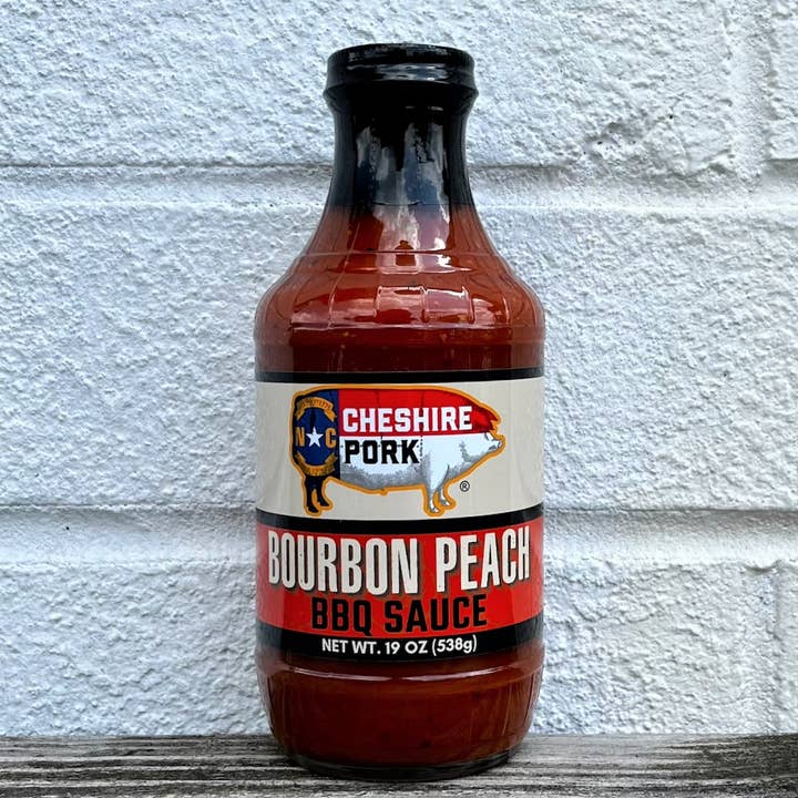 Cheshire Pork - Vente Sauces barbecue - Sauce barbecue aux pêches bourbon