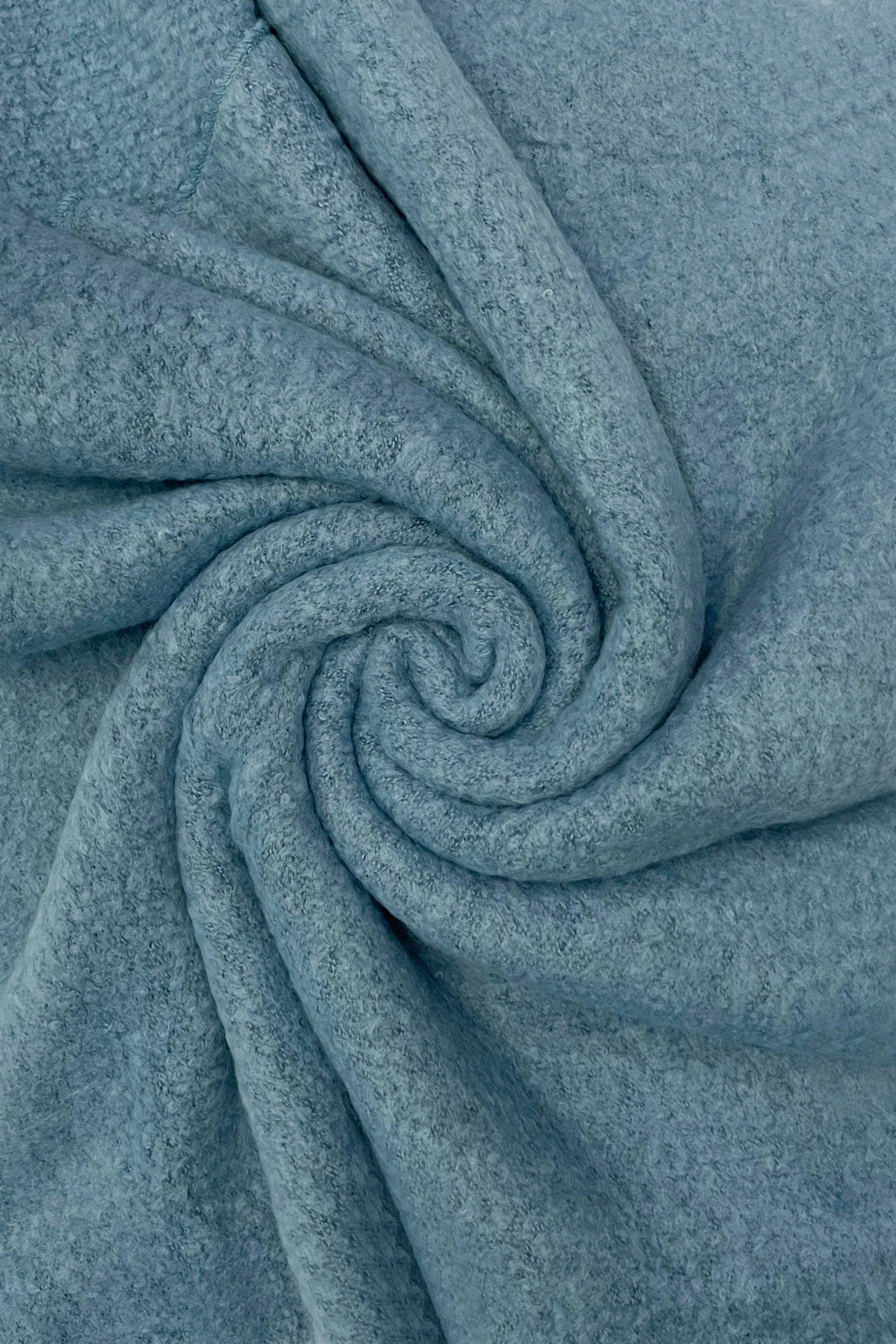 Fashion Scarf World - Wholesale Scarf - Women's - Plain Boucle Diagonal Edge Wool Scarf40