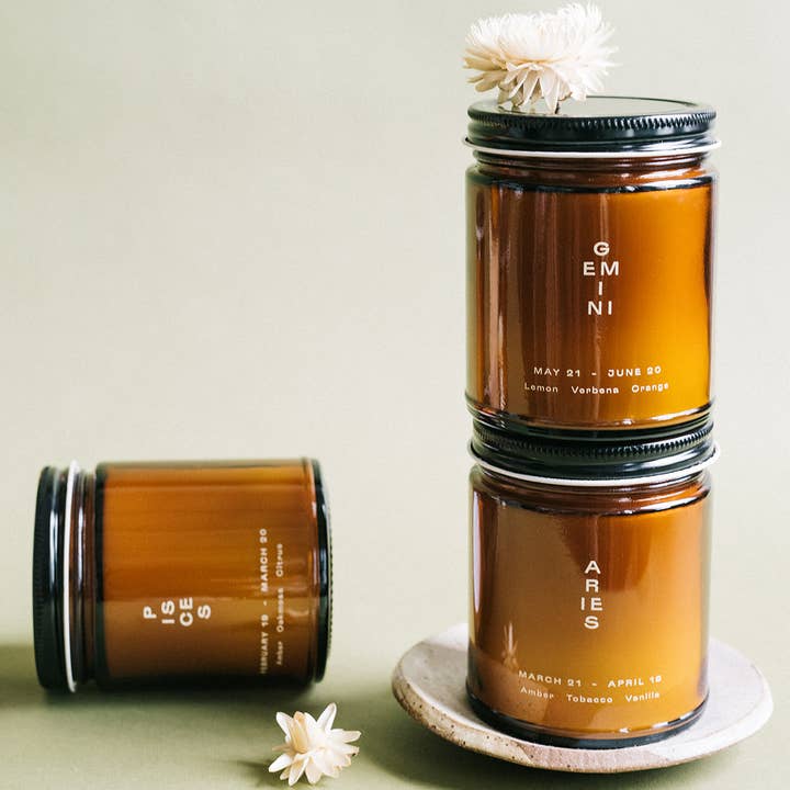 Vessel Candle Co - Wholesale Jar/Filled Candle - Aries Zodiac Candle2