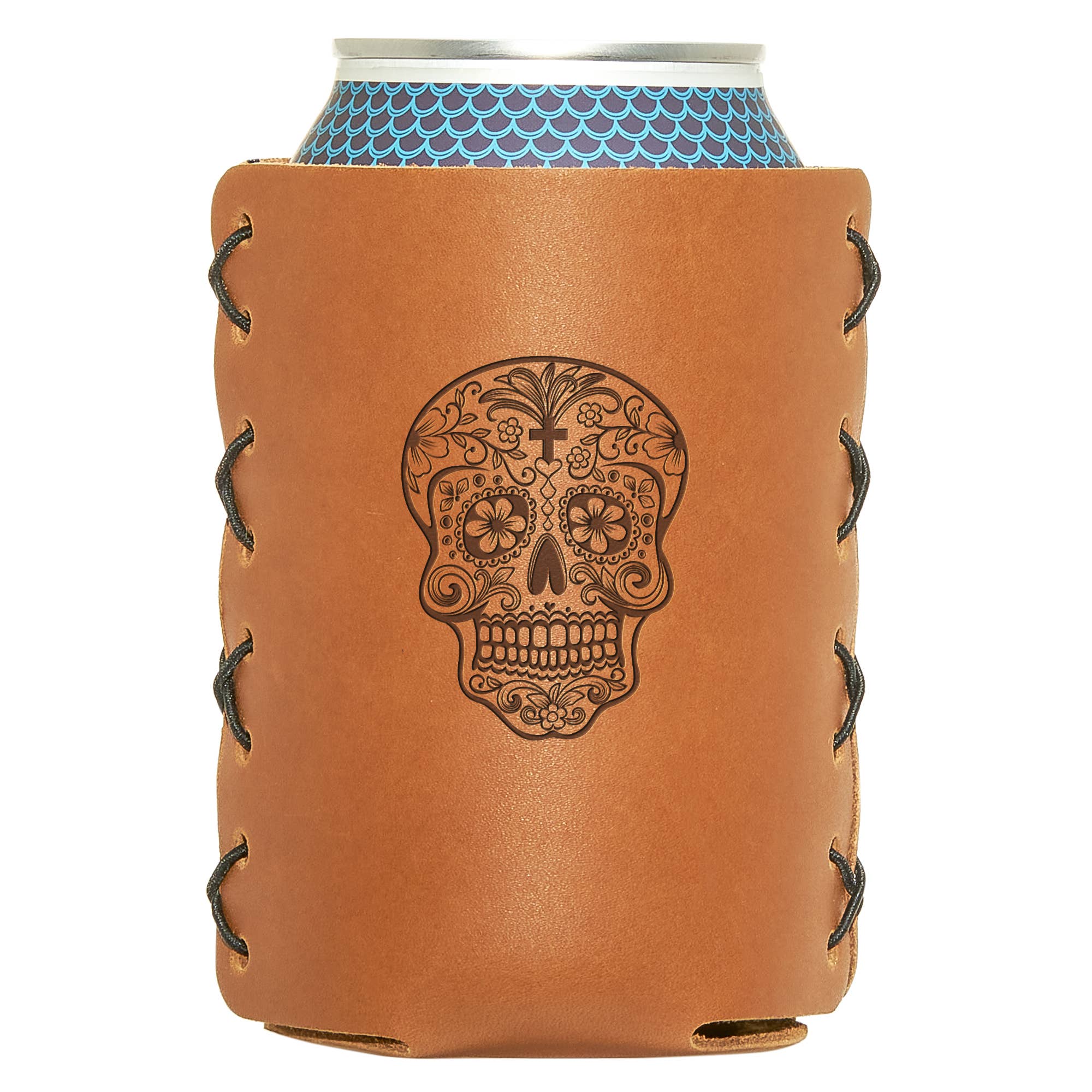 Oowee Products - Wholesale Drink Huggers & Koozies - Retail Ready Pick-A-Logo Leather 12oz Can Holder 10