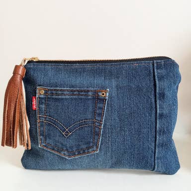 NKHenry - Wholesale Clutch Bag - Women's - DENIM CLUTCH