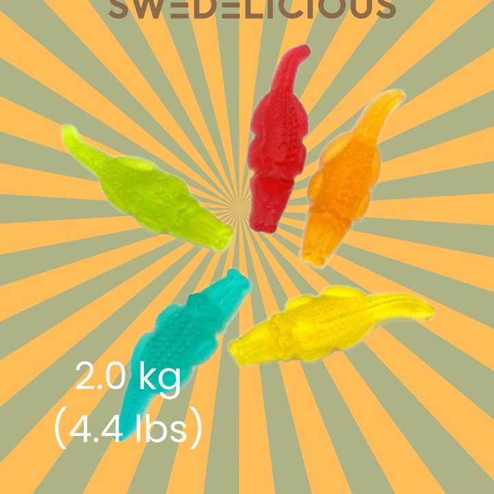 Fruity Crocodiles - Swedish Candy - Pick and Mix for wholesale by Swedelicious - Swedish Candy