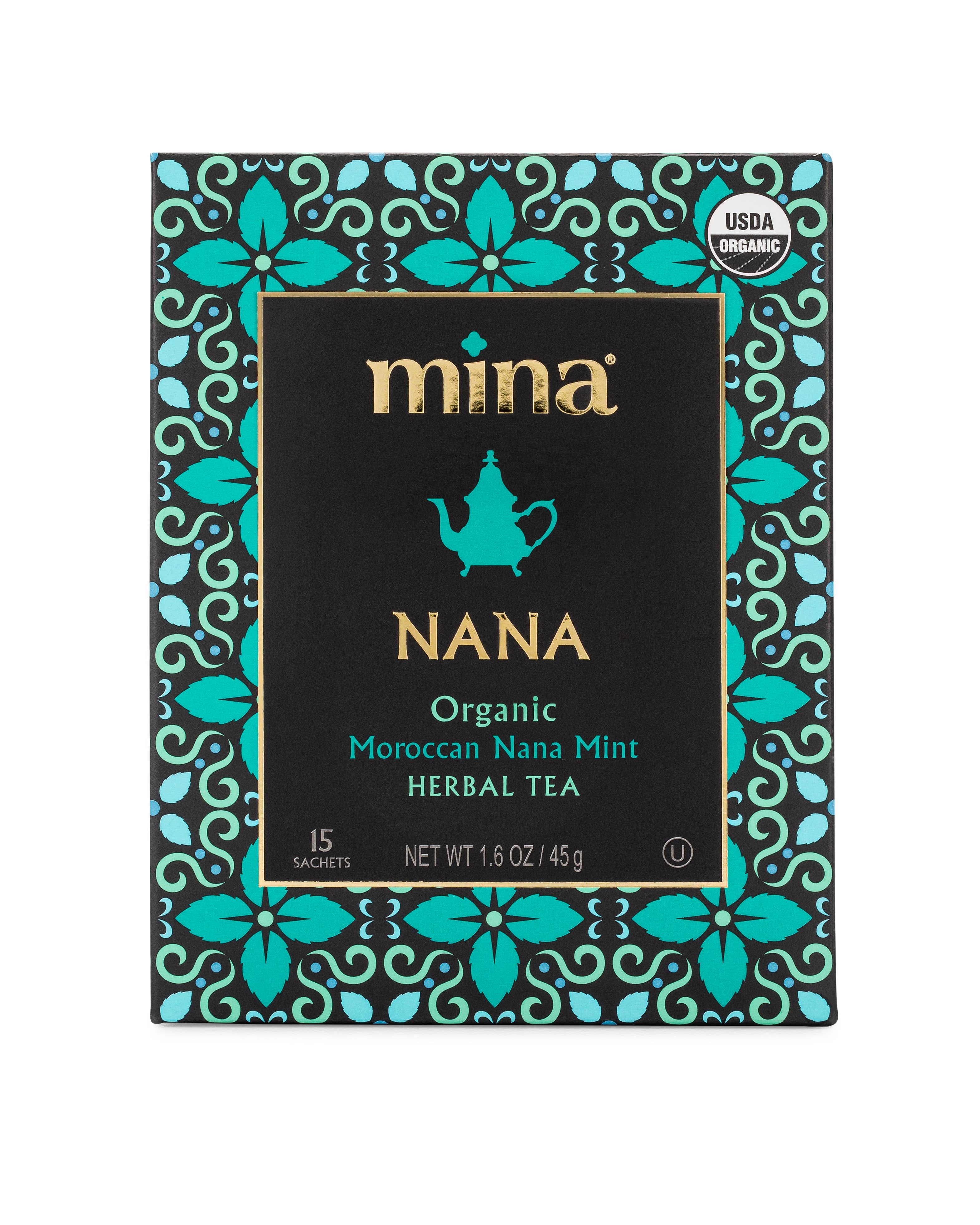 Mina - Wholesale Health/Detox Tea - 15 ct Nana Organic Moroccan Nana Mint Herbal Tea1
