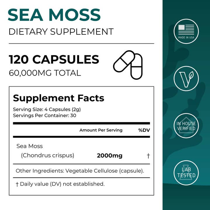 Neurogan Health - Wholesale Oral Supplement/Vitamin - Sea Moss Capsules1