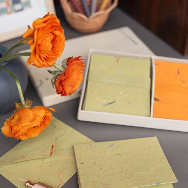 Sustainable Threads - Wholesale Stationery/Notecard Set - Notecards | Recycled Cotton | Different Strokes (set of 16)3