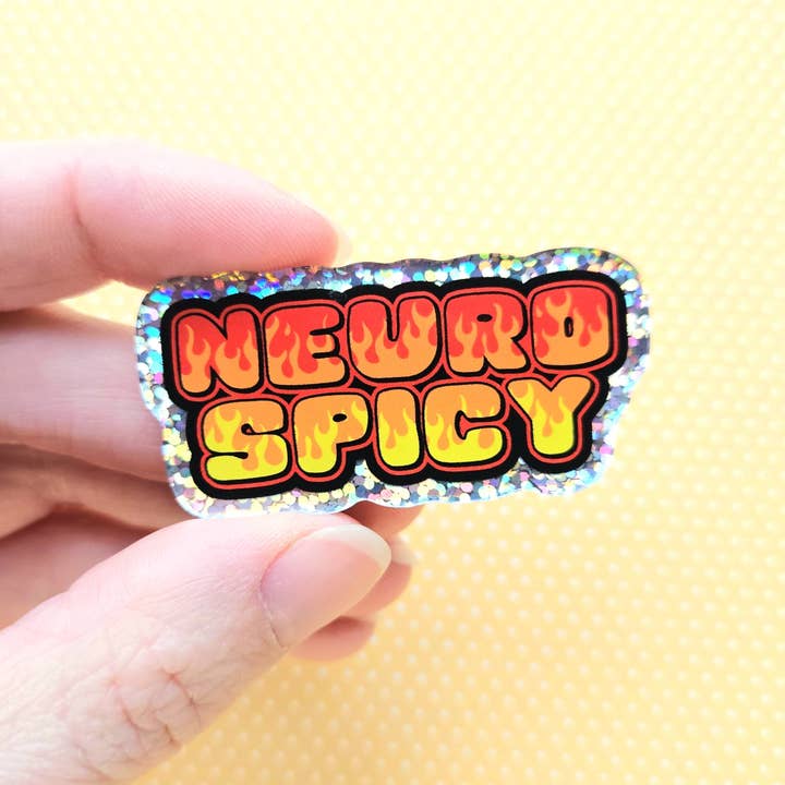 Darling Homebody - Wholesale Lapel Pin/Button - Neurospicy Pin. Sparkle Acrylic Pin.