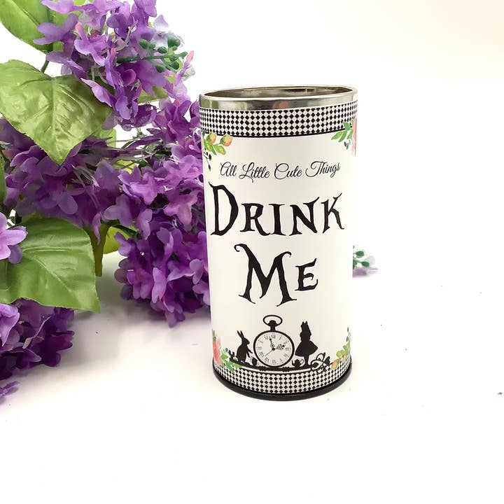 Tea DRINK ME Alice in Wonderland Dragon Oolong Canister for wholesale by All Little Cute Things