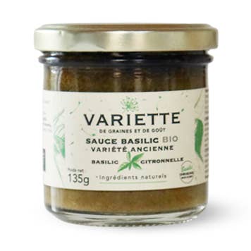 Pesto di salsa al basilico - Basilico alla citronella - BIOLOGICO per la vendita all'ingrosso da parte di VARIETTE