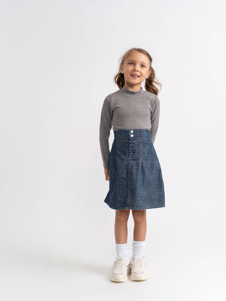 Saia de Ganga Canelada por atacado de Hush.Shop