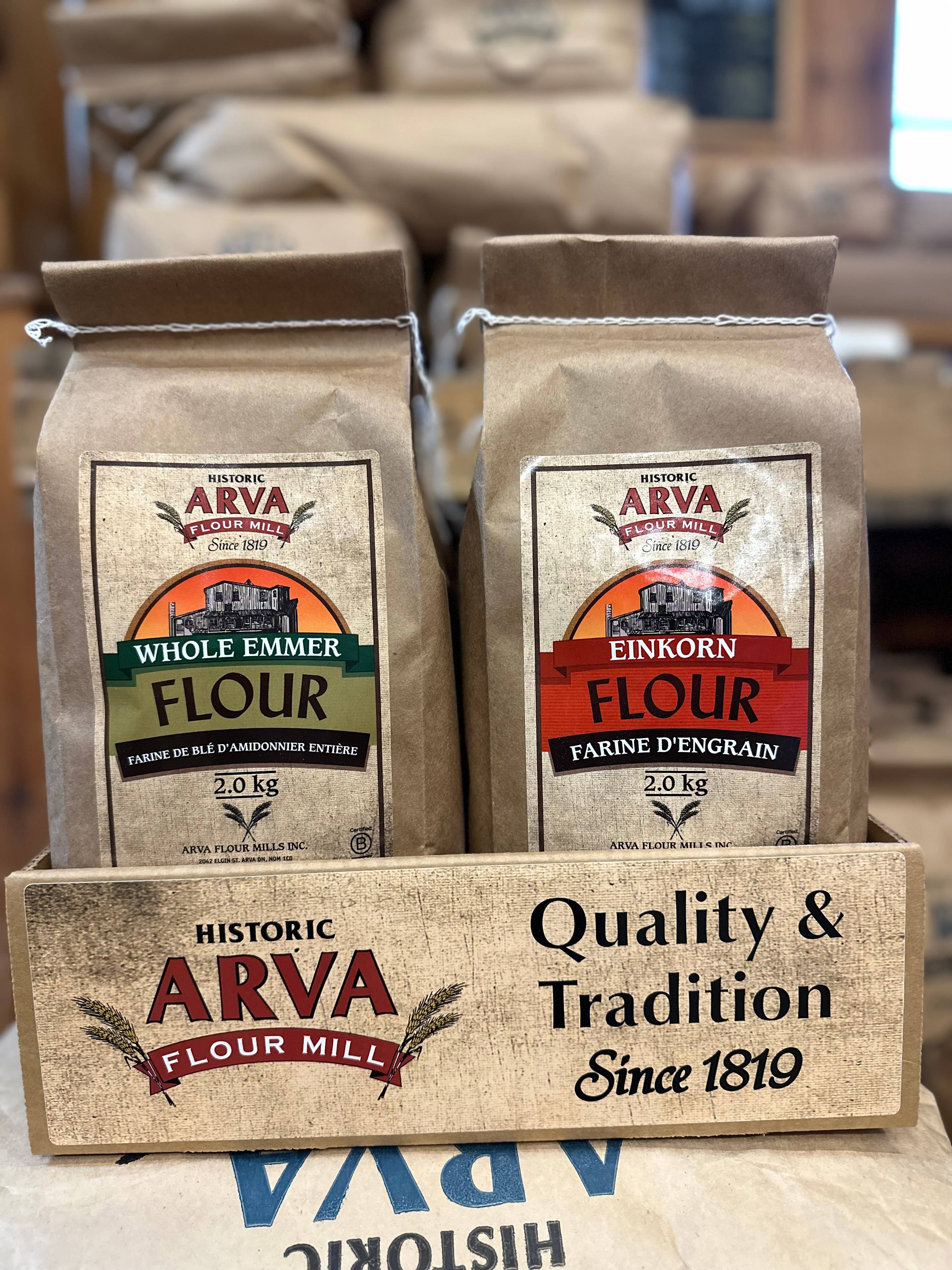 Arva Flour Mills - Vente Farines - Farine d'épeautre bio 2 kg1