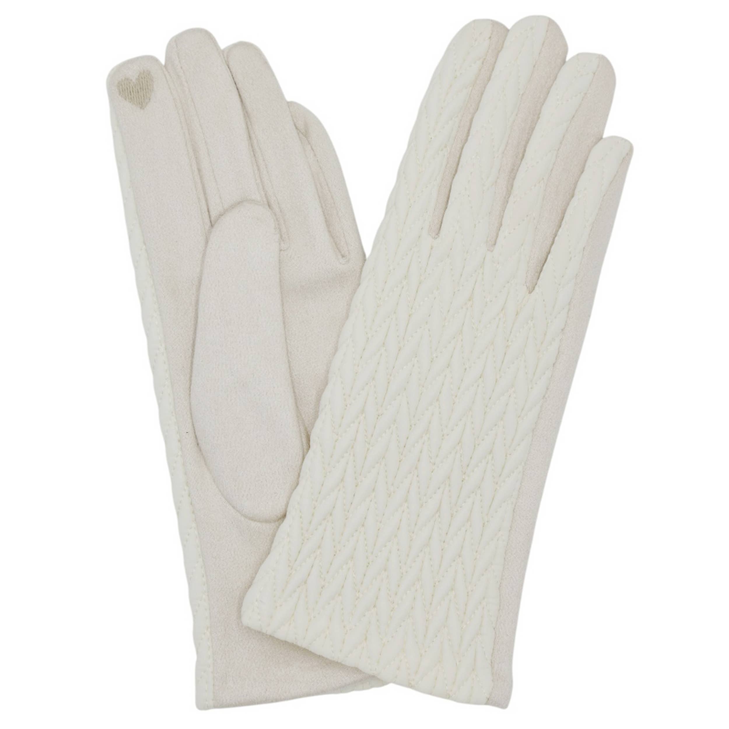 Hana - Vente Gants – femme - Gants d'hiver à motif texturé matelassé2