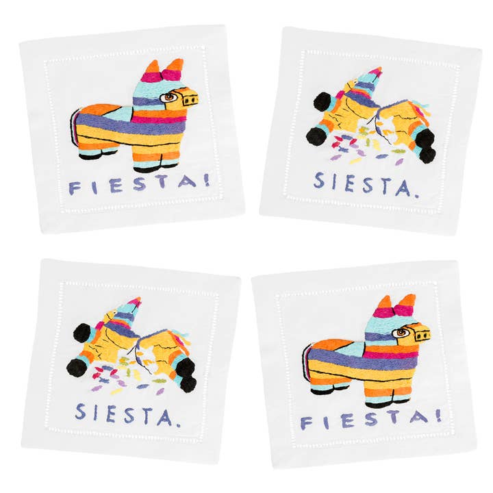 Fiesta Siesta Cocktail Napkins for wholesale by August Morgan