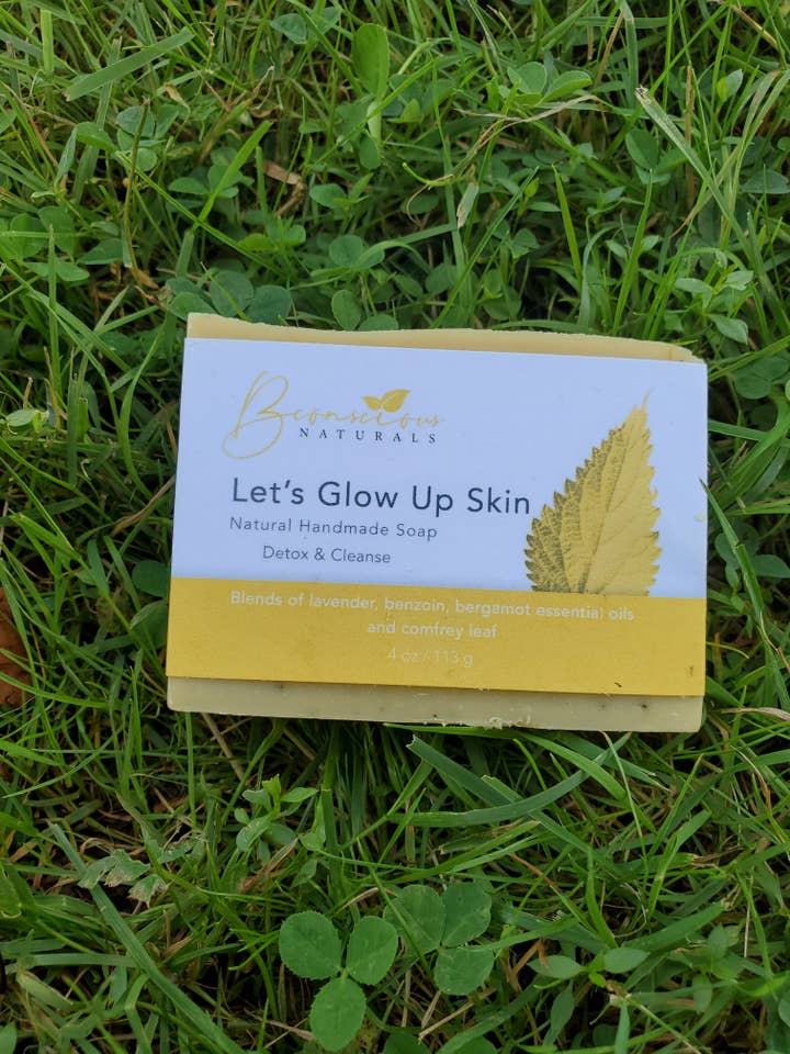 Plantebaseret Urte Let's Glow Up Skin Bar (Detox & Cleanse) for engroshandel hos bconsciousnaturals