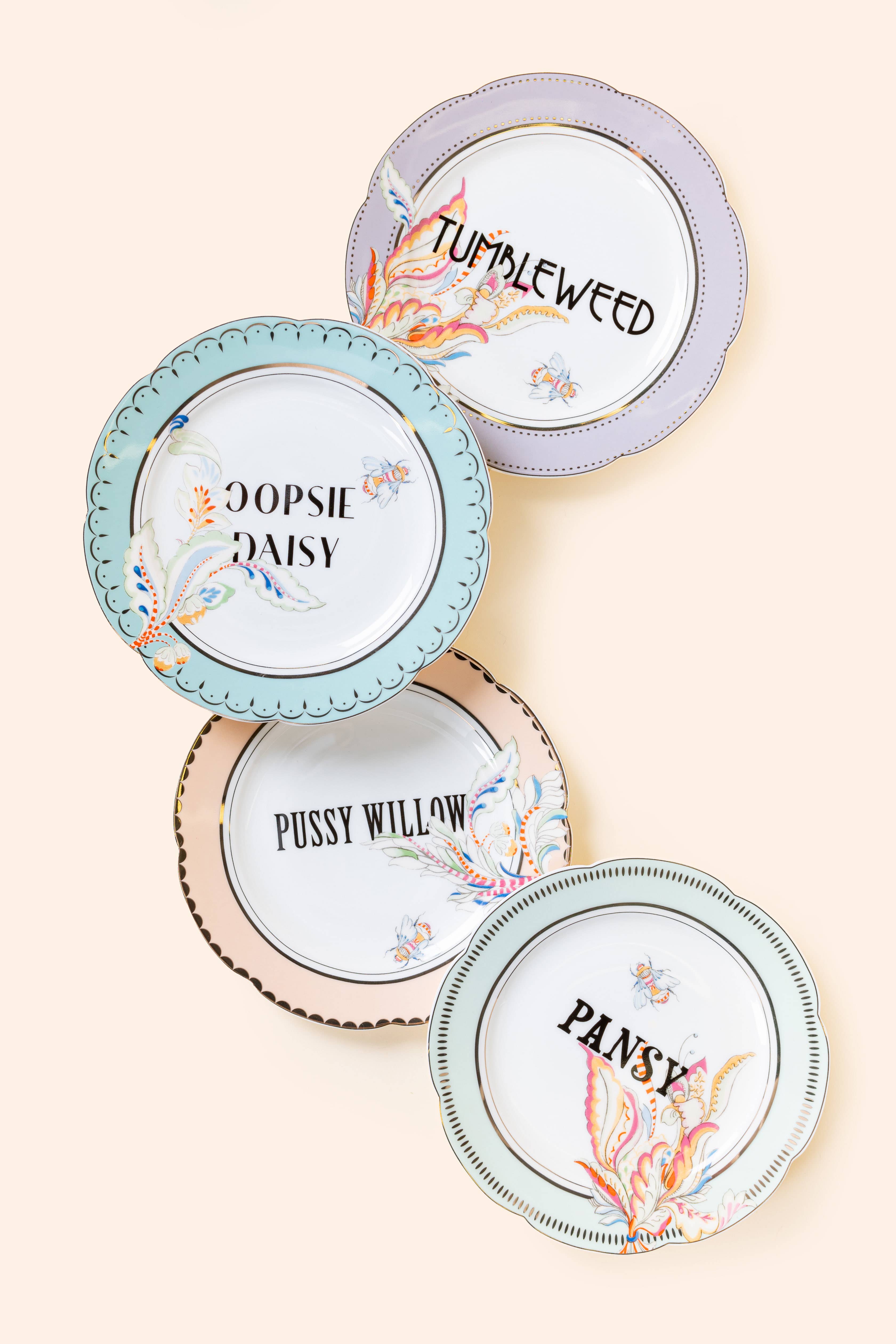 Yvonne Ellen - Wholesale Dinner Plate - Yvonne Ellen Floral Tea Plates (set Of 4)0