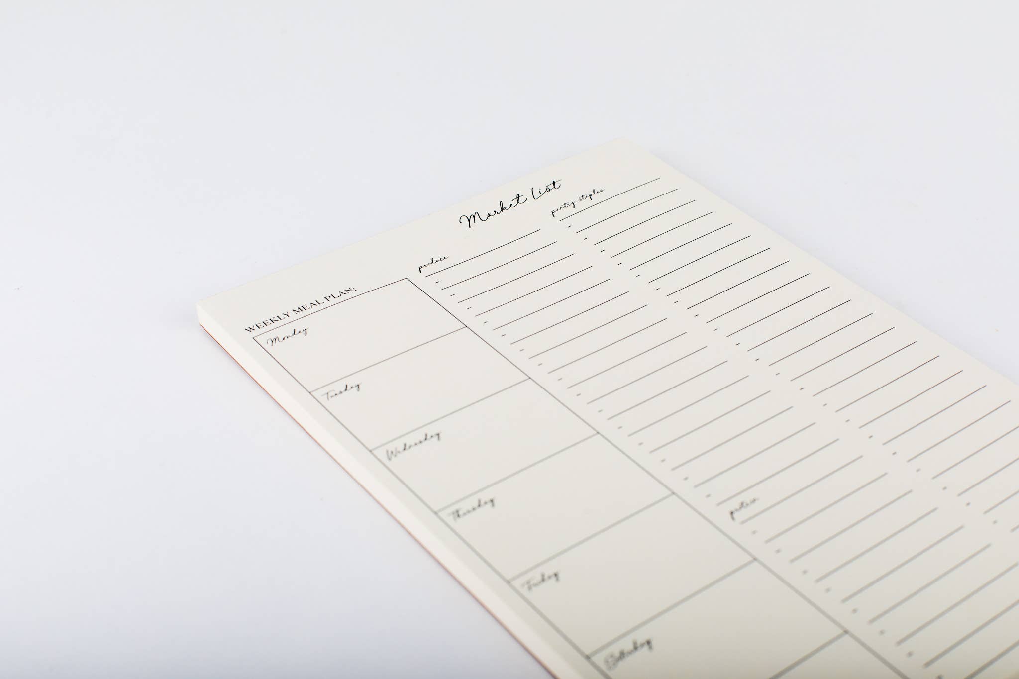 Wrinkle & Crease Paper Products - Wholesale Notepad - Market List Notepad2