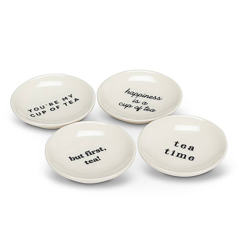 Abbott - Venta al por mayor Bandejas/platos/boles decorativos - Plato pequeño Tea Time, 3.5 pulgadas de profundidad2