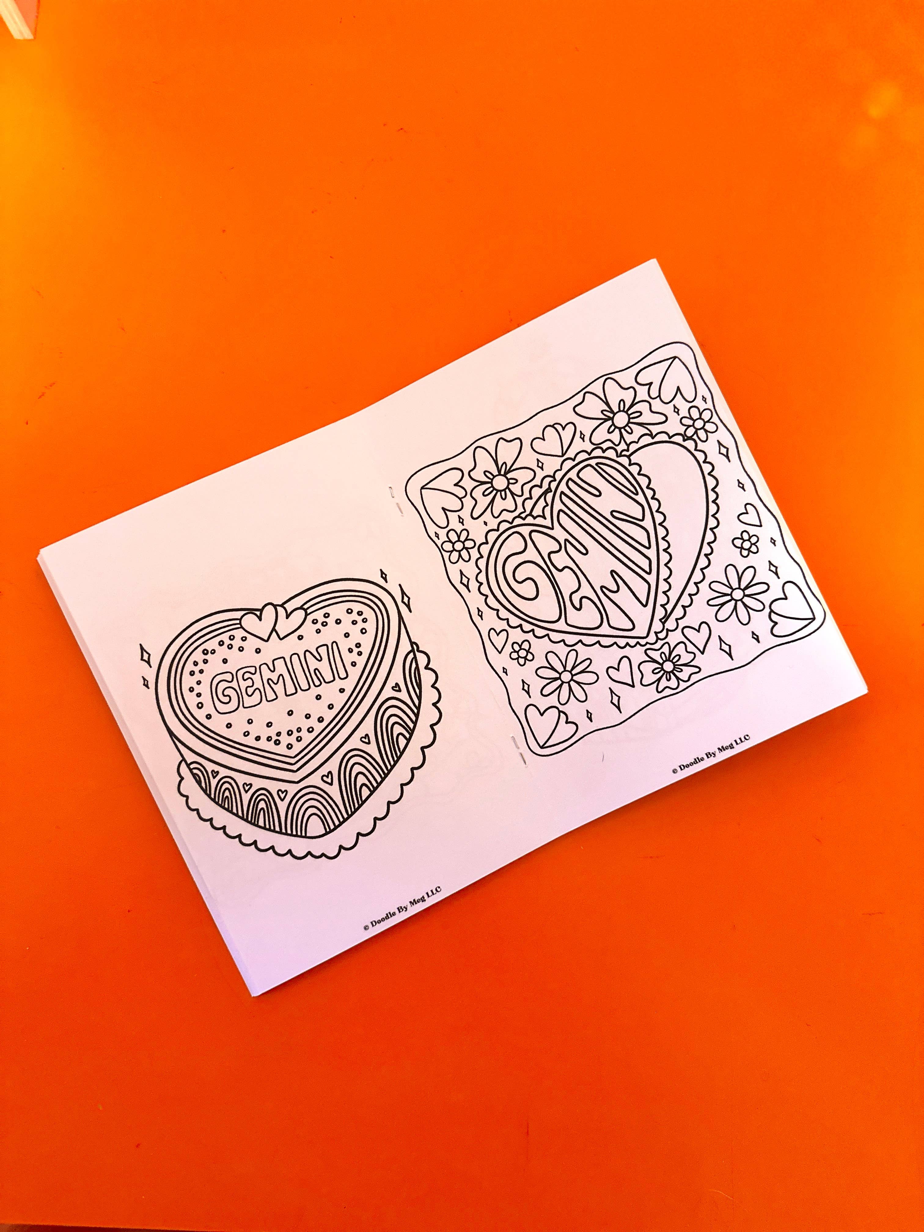 Doodle By Meg - Wholesale Coloring & Activity Book - Kids & Baby - Gemini Zodiac Coloring Book1