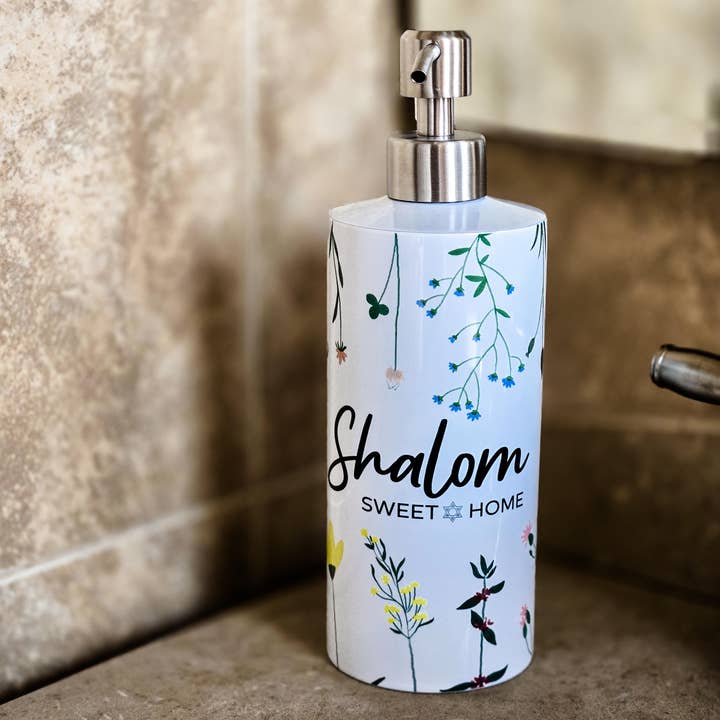 Salt Sparkle Shalom - Wholesale Soap dispenser - Wildflower Shalom Sweet Home Soap Dispenser1