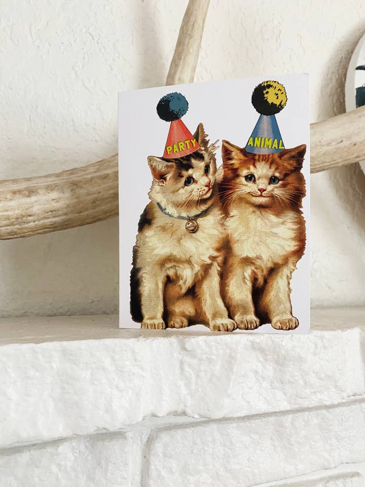 Party Cats Funny Birthday or Celebration Card for wholesale by The Coin Laundry