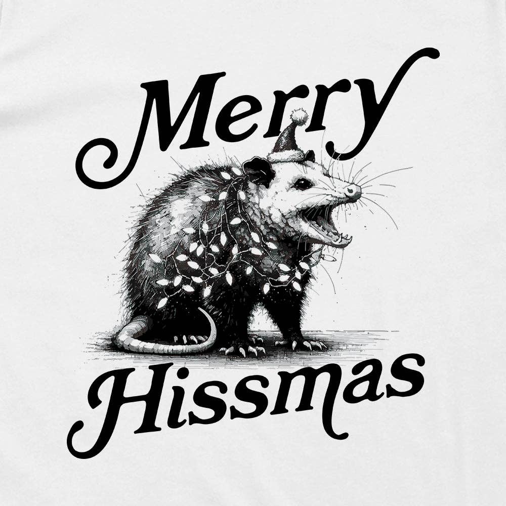 Let's Get This Thread - Wholesale Screen Printed T-Shirt - Unisex - Merry Hissmas Script16
