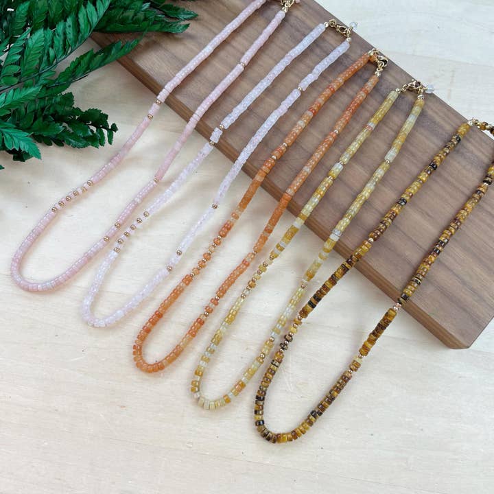 Ewelina Pas Jewelry - Wholesale Kralen/parelketting - Litae/// Delicate edelsteen kralen ketting11