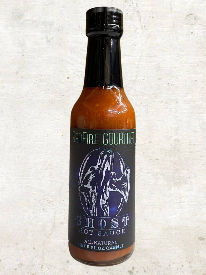 Ghost Bhut Jolokia Hot Sauce for wholesale by Seafire Gourmet Hot Sauce