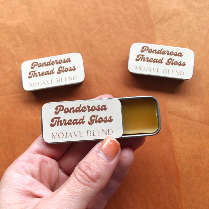 Garn glänzend. Mojave-Mischung. Zitrus und Kreosot. Natürlicher Bienenwachs-Conditioner mit Duft für Handstickerei, Quilten, Nähen. für den Großhandel von MCreativeJ