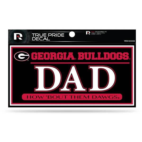 Georgia Bulldogs True Pride Decal Dad for wholesale by Rico Industries