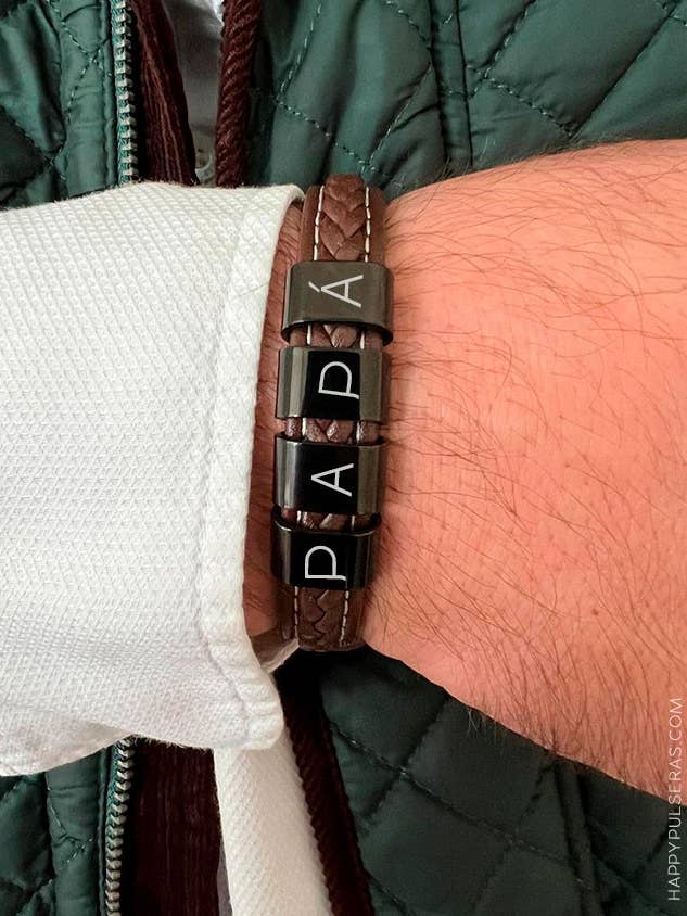 TOKYO personalised leather bracelet. for wholesale by Happypulseras