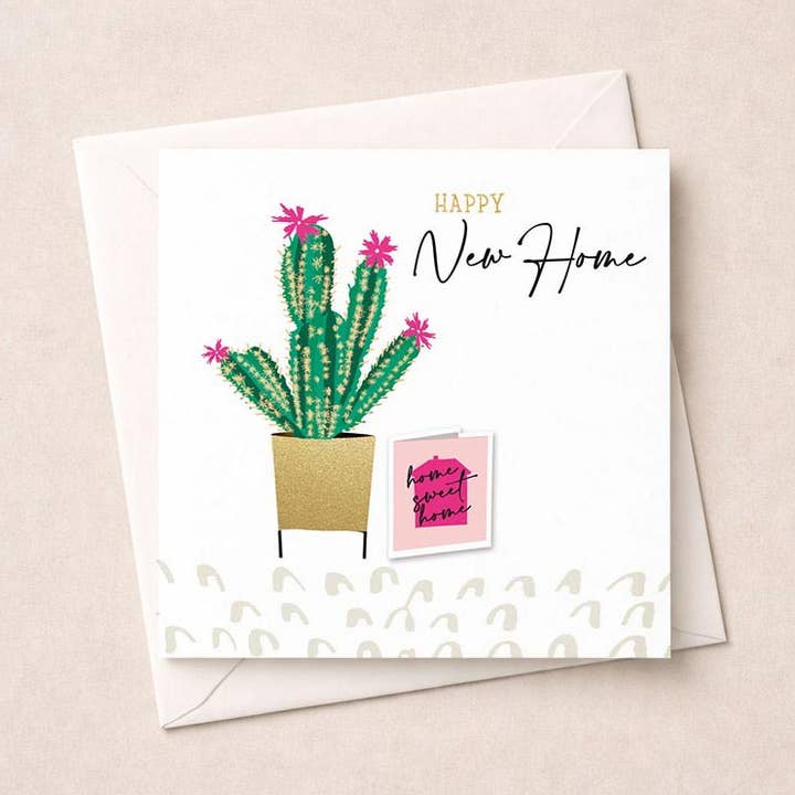 New Home Card - Cactus for wholesale by Hammond Gower Publications Ltd
