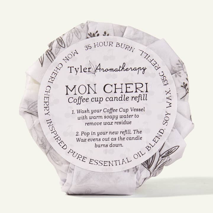 Recarga de Vela em Copo de Café Mon Chéri por atacado de Tyler Aromatherapy